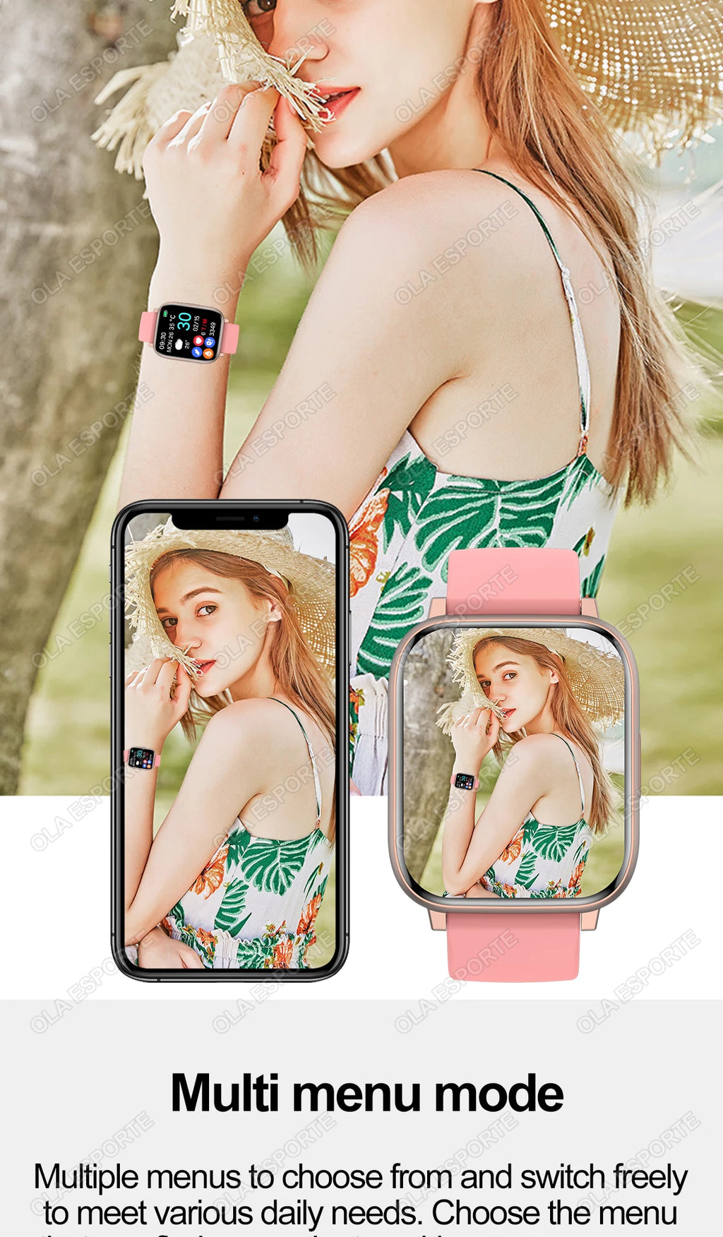 2025 reloj inteligente hombres mujeres GPS HD pantalla táctil Monitor de presión arterial relojes deportivos Bluetooth llamada Fitness reloj inteligente Digital