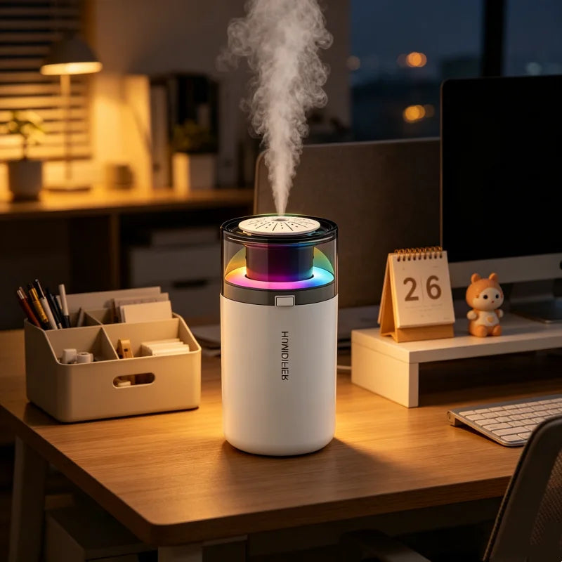 Humidificador USB con Batería y Purificador de Aire