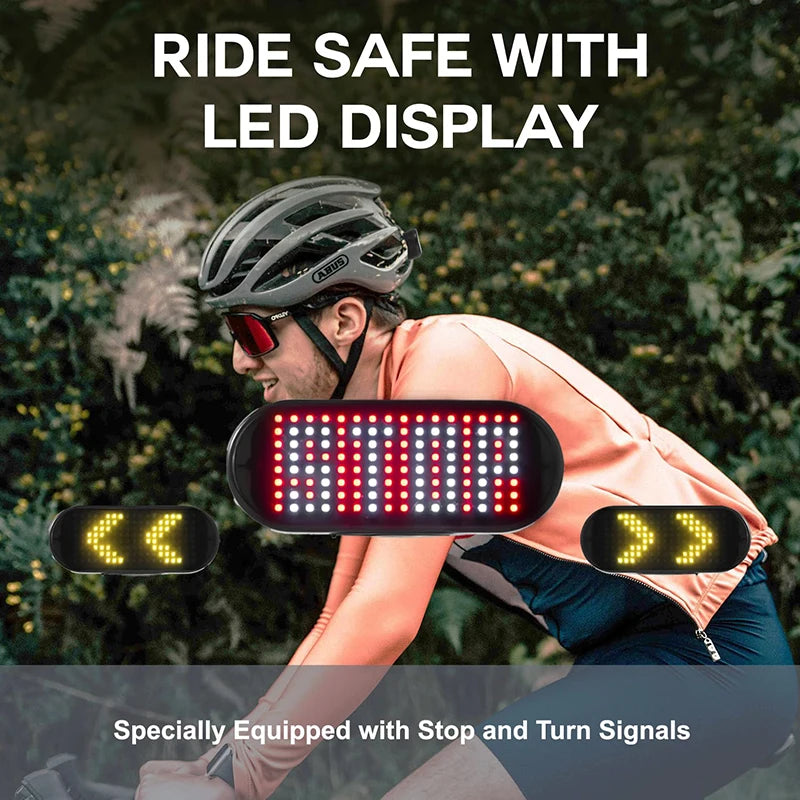 Luz LED para Casco de Bicicleta con Control Remoto Inalámbrico, Señal de Giro, Bocina, Luz Trasera de Advertencia, Accesorios para Ciclismo