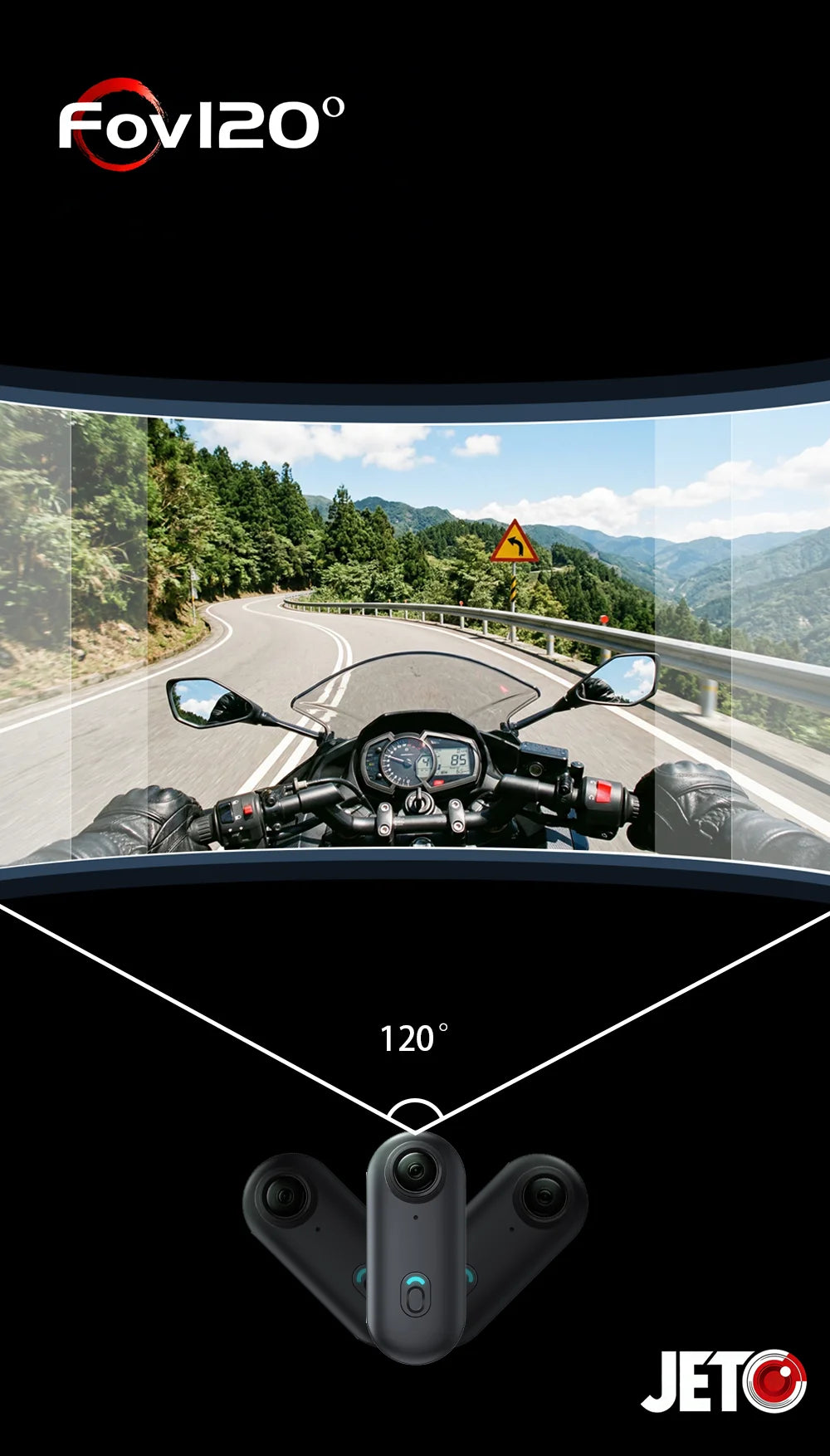 Cámara de acción 4K mini con estabilización EIS, impermeable y WiFi para deportes