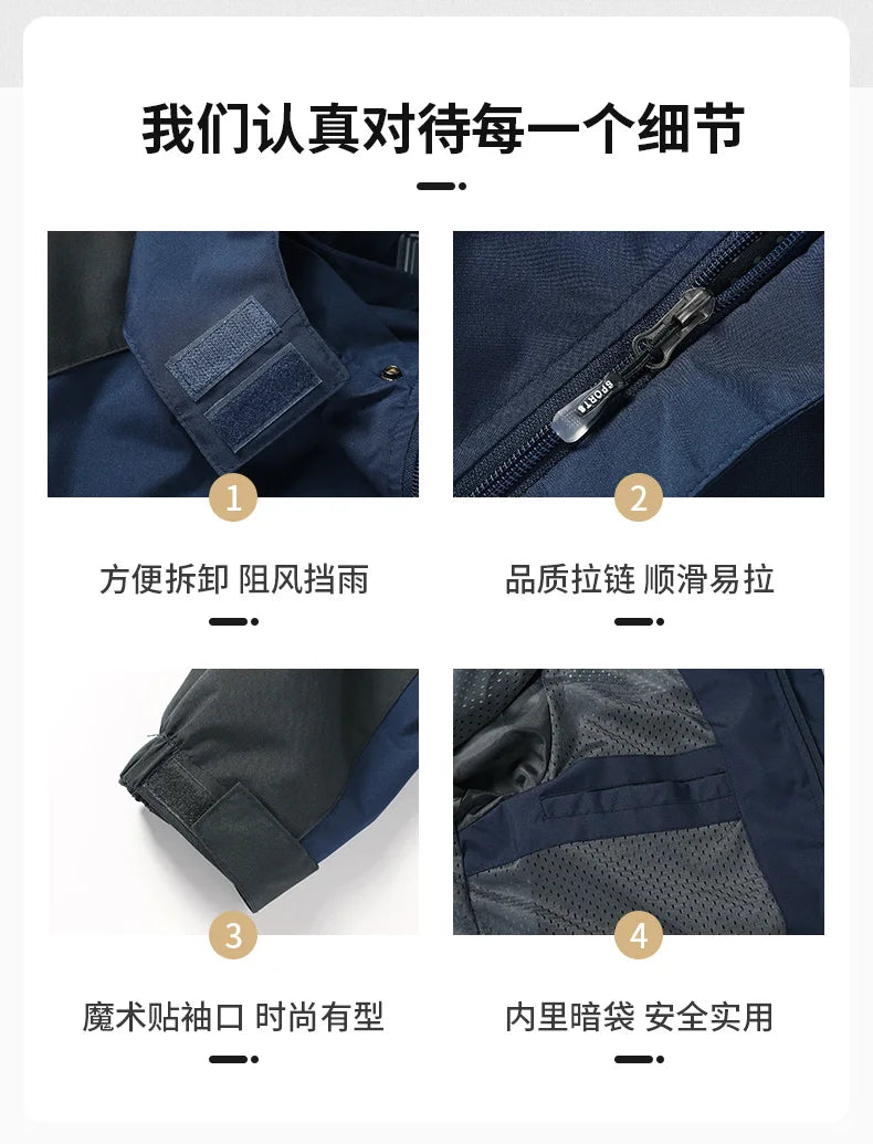 Chaqueta de senderismo impermeable para hombre, cortavientos a prueba de viento de gran tamaño, Camping, caza, correr, senderismo, pesca, abrigo para hombre al aire libre