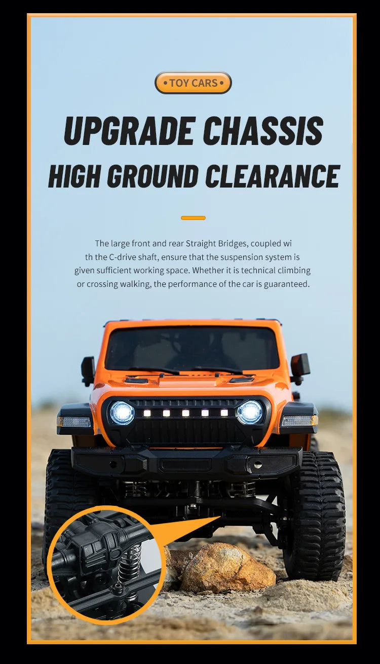 Auto RC JJRC C8801 Jeep Wrangler 4WD 1:18 Control Remoto