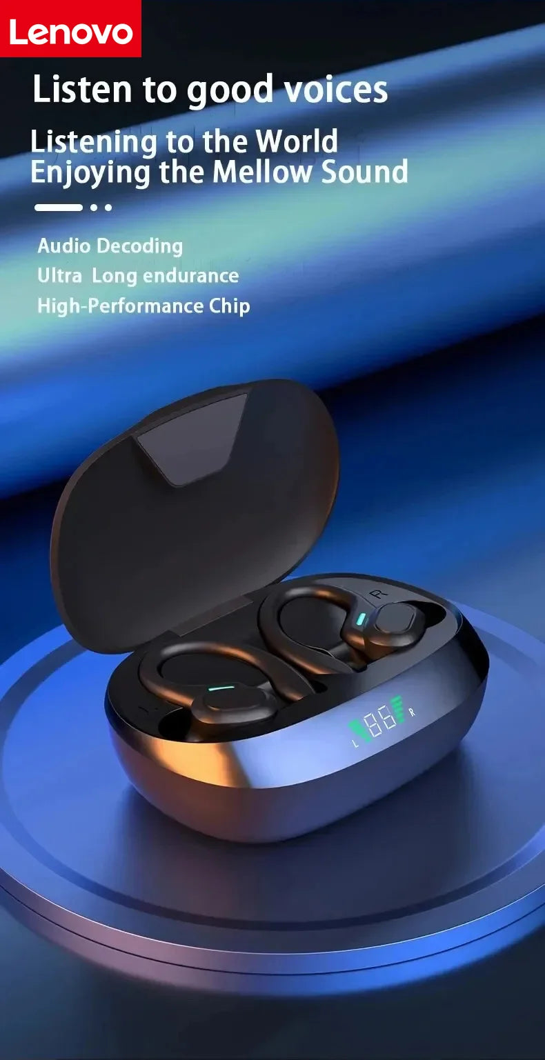 Lenovo Auriculares Bluetooth 5.3 Deportivos Batería Larga