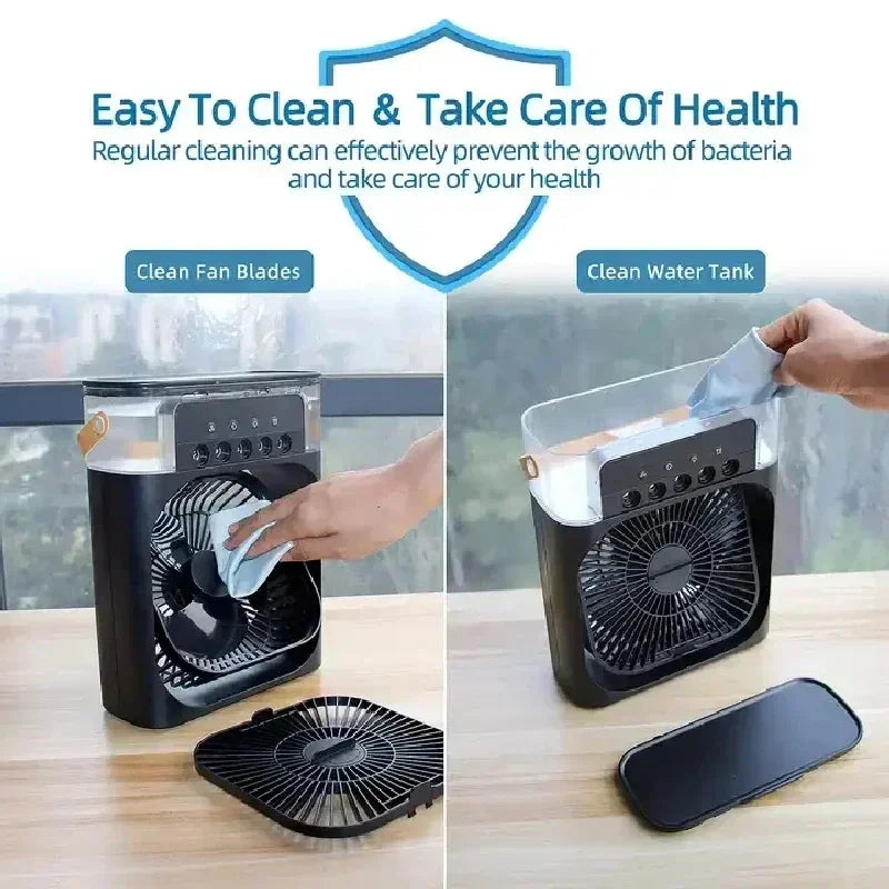 Ventilador Humidificador Portátil con 3 Velocidades
