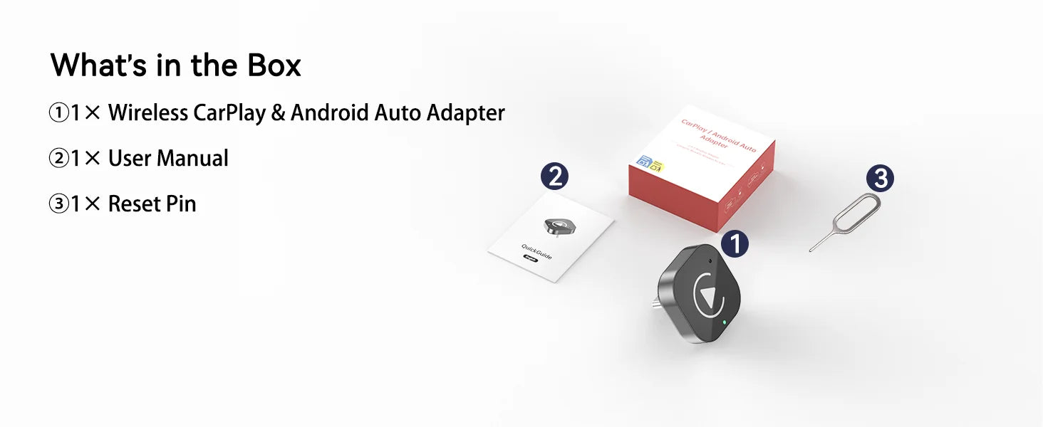 Spedal 2025 (puerto tipo C) El último CarPlay inalámbrico Apapter USB CarPlay y Android Auto converte con cable a Plug & Play inalámbrico