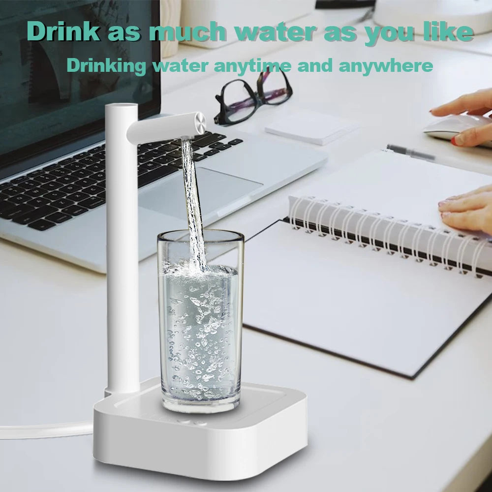 Dispensador de agua eléctrico portátil con bomba automática recargable