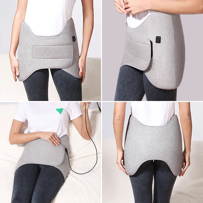 Envoltura Térmica Eléctrica para Cadera - Almohadilla Térmica Abdominal - Masajeador de Cadera - 3 Niveles de Calor y Temporizador - Cuidado Corporal para Personas Mayores - Alivio del Malestar