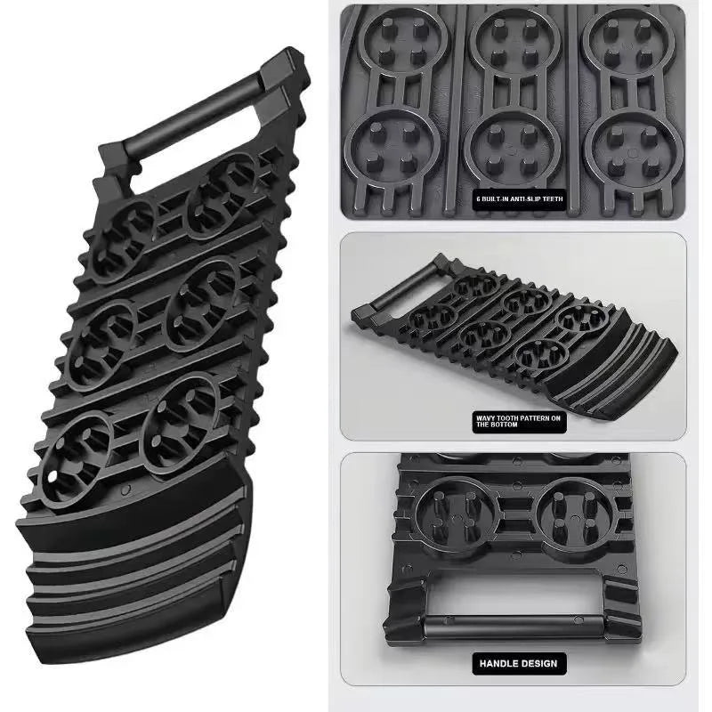 Tablero de Escape de neumáticos de coche, cadenas antideslizantes de emergencia, alfombrilla de tracción, pistas de recuperación, cadena de nieve, pala, rampas, almohadilla de ruedas