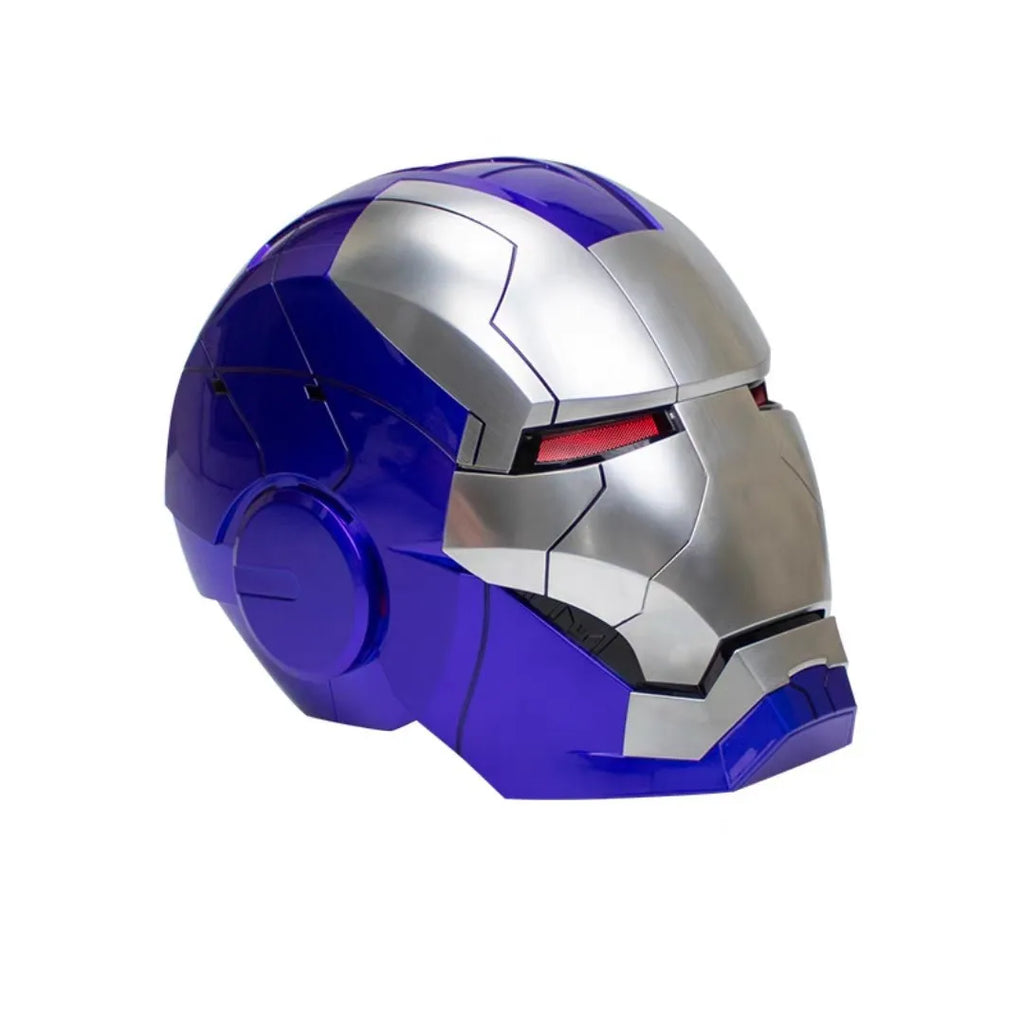 Casco de Iron Man de Marvel, Escala 1:1, MK50 MK5 MK17, con Control por Voz y Ojos Luminosos, Modelo Coleccionable para Adultos, Juguete de Navidad