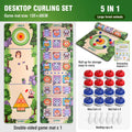 Juego de Mesa Curling 5 en 1 para Familia Hockey sobre Hielo