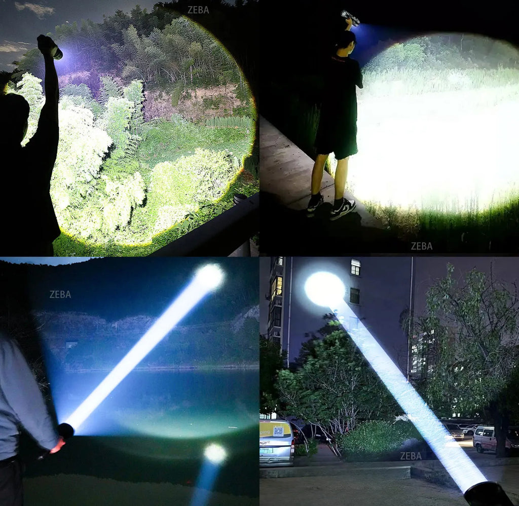 Linterna Recargable de Alta Potencia a Prueba de Viento para Camping