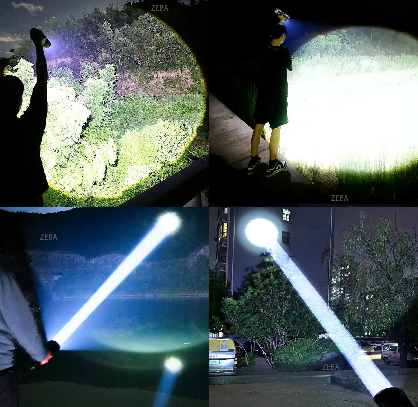 Linterna Recargable de Alta Potencia a Prueba de Viento para Camping