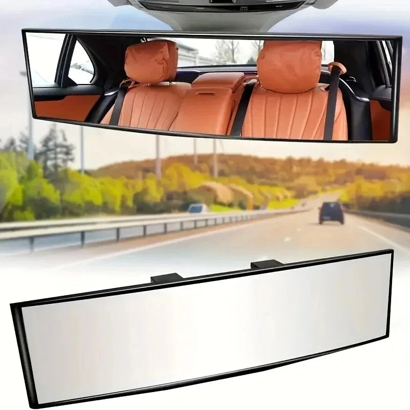 Espejo retrovisor convexo gran angular Universal antideslumbrante, vista trasera Interior del coche, reloj para asiento de bebé y niño, gafas de seguridad con visera azul