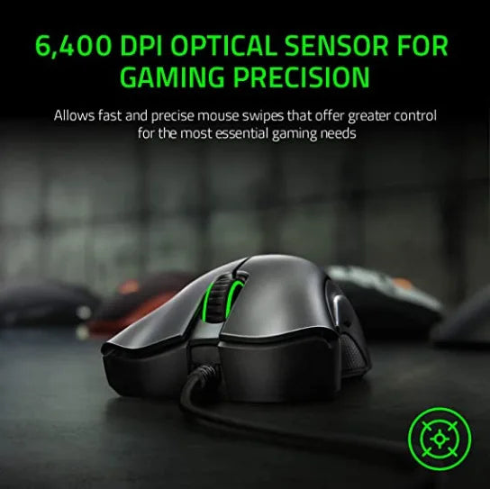 Razer Mouse Purgatory Viper edición estándar 6400DPI ratón para juegos con cable mercancía de marca regalo de graduación de cumpleaños al por mayor