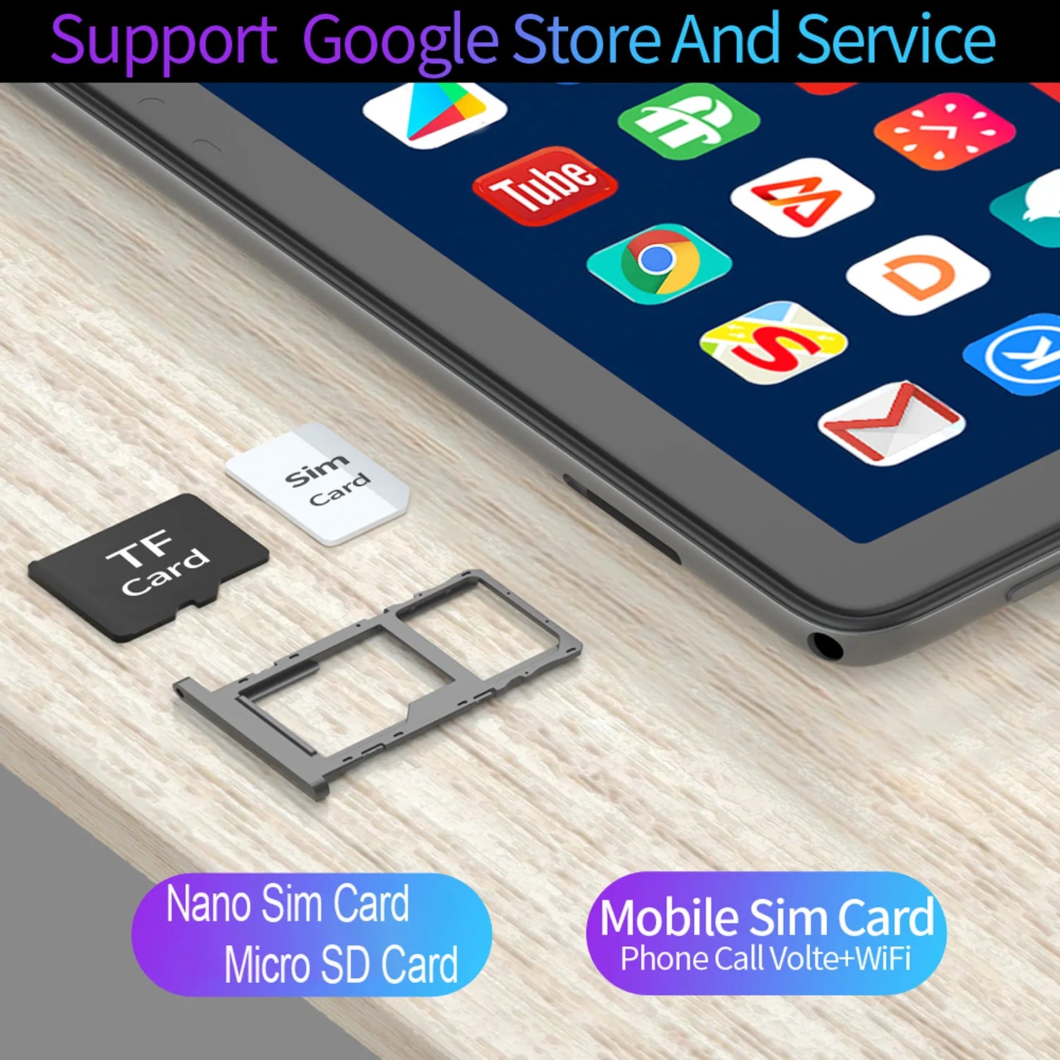 Nuevas tabletas de 10,1 pulgadas Octa Core cámaras duales SIM Dual llamada telefónica Google Play WiFi Bluetooth versión Global Android Tablet PC