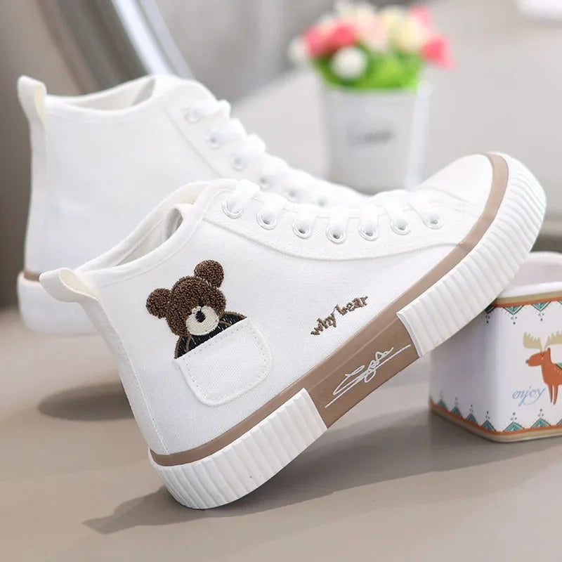 Zapatillas de Lona para Mujer con Bordado — Livianas y Transpirables