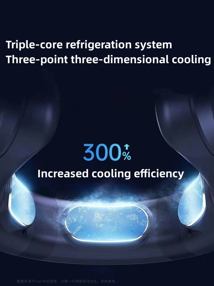 Ventilador de cuello con aire acondicionado portátil 6000mAh