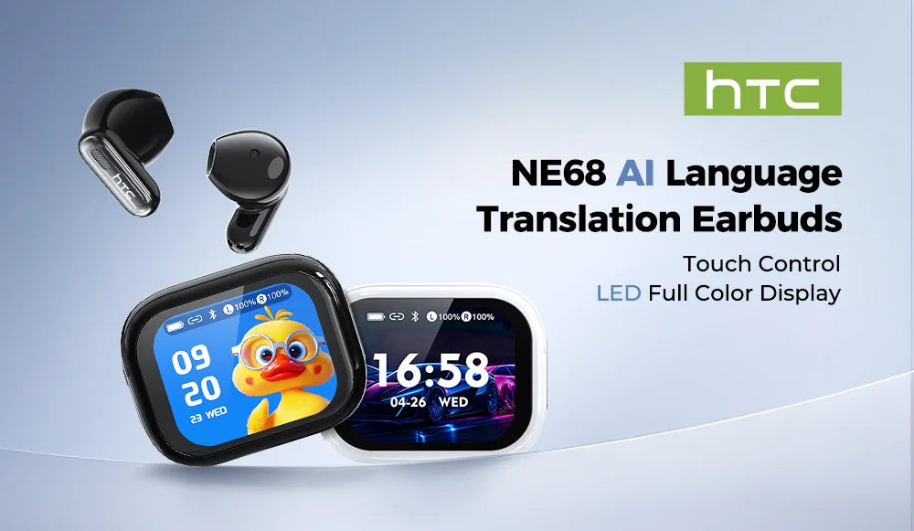 HTC NE68 Auriculares Traductor IA Bluetooth 6.0