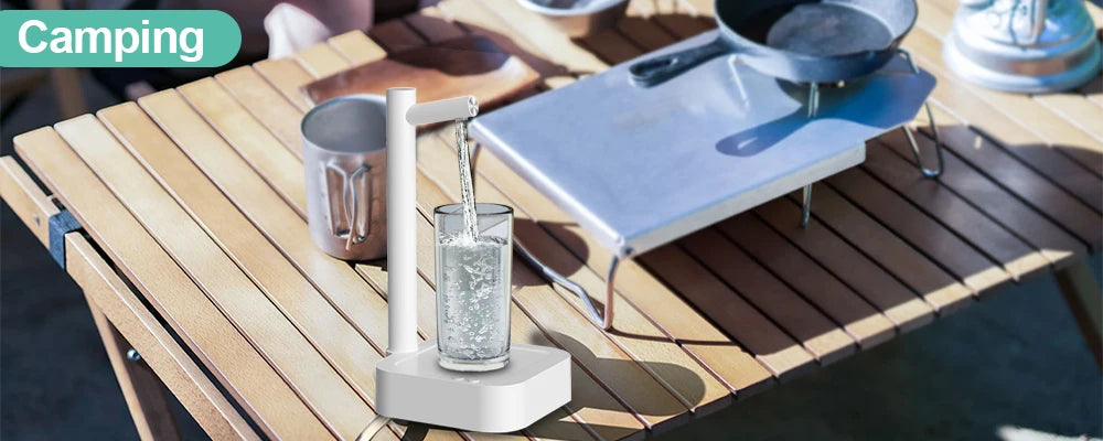 Dispensador de agua eléctrico portátil con bomba automática recargable