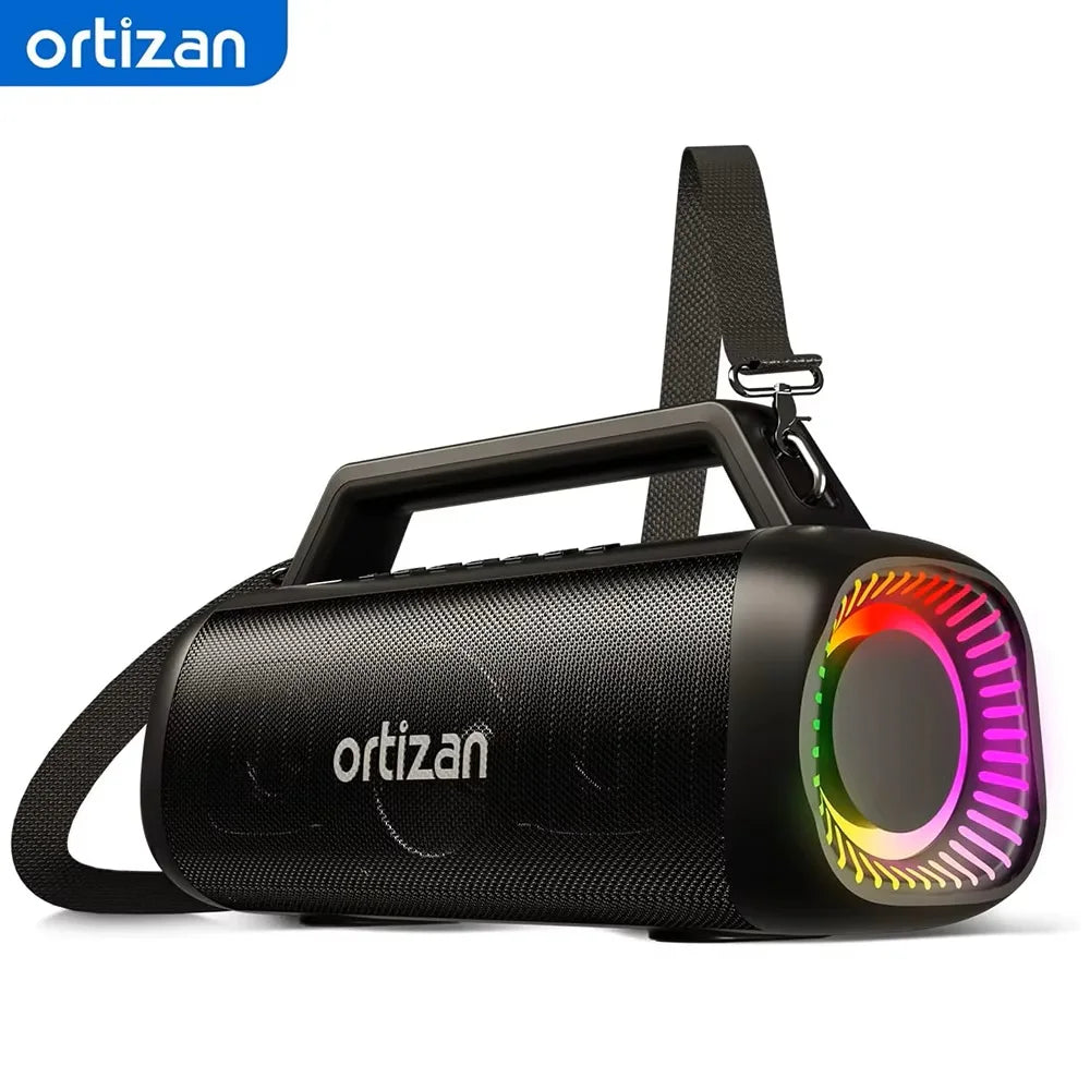 Altavoces Ortizan de 60W (80W de Pico) Inalámbricos Bluetooth con Bajos Potentes, Altavoces Subwoofer Grandes Inalámbricos Bluetooth 5.3 con Banco de Energía