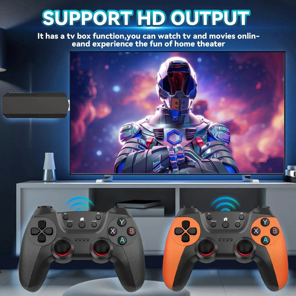 Nuevo X2 Pro Game Stick 44/45 emuladores más de 50000 juegos Retro controlador inalámbrico recargable TV en casa 2/4 jugadores regalo para niños