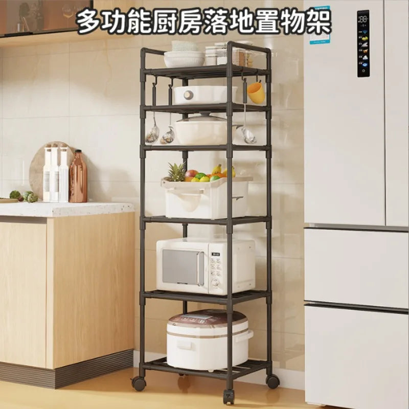 Carrito de almacenamiento multinivel para cocina y baño