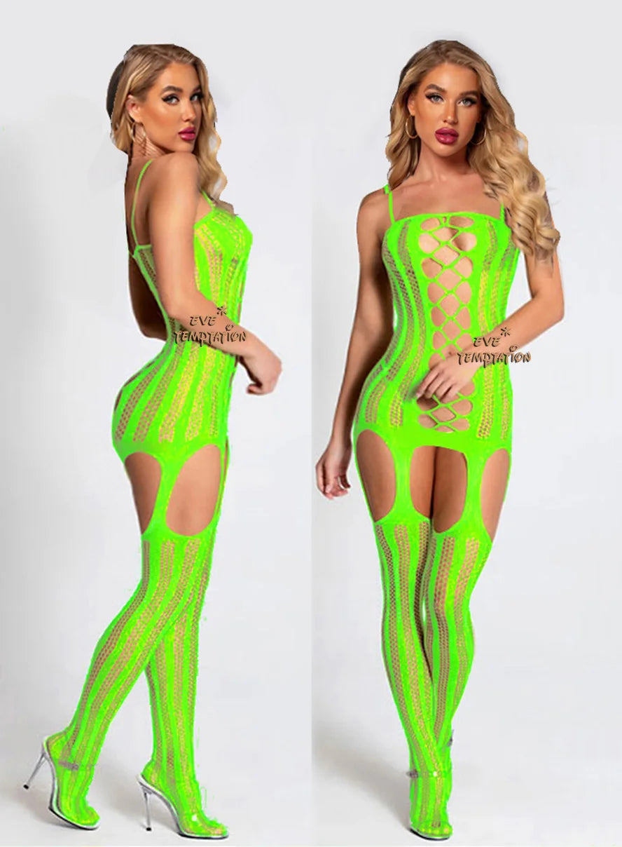 Lencería Babydoll Translúcido Talla Única Flexible para Mujer