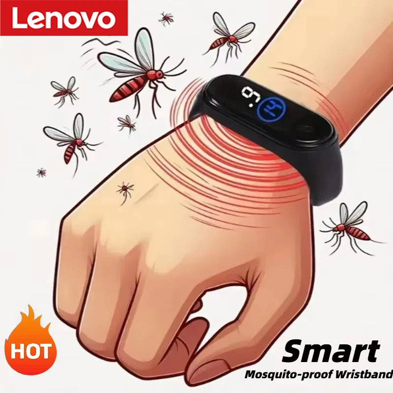 Pulsera Repelente de Mosquitos Ultrasónica Deportiva, Hombre y Mujer