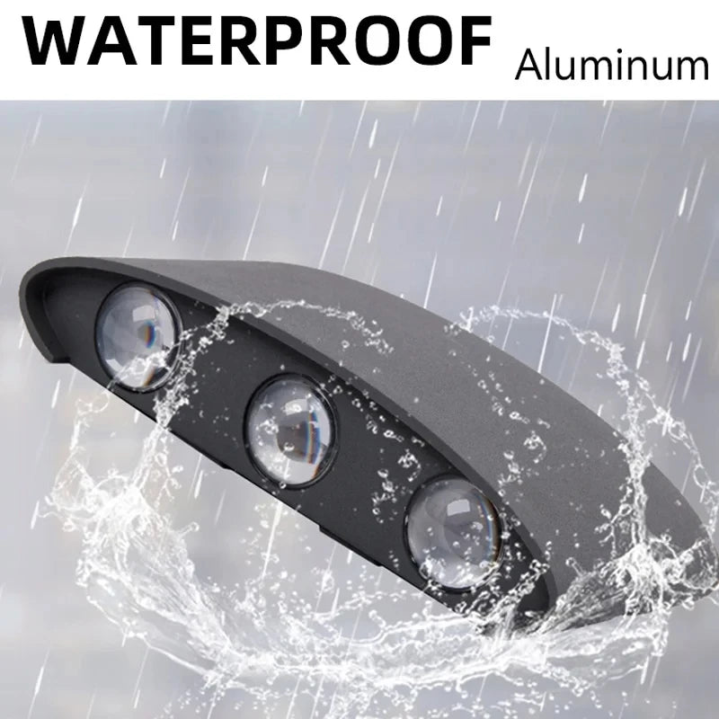 Led Wall Lamp Lámpara led de pared para exteriores, aplique pared, candelabros impermeables, luz led pared, AC85-265V para decoración interior del hogar, lampara pared dormitorio, sala de estar