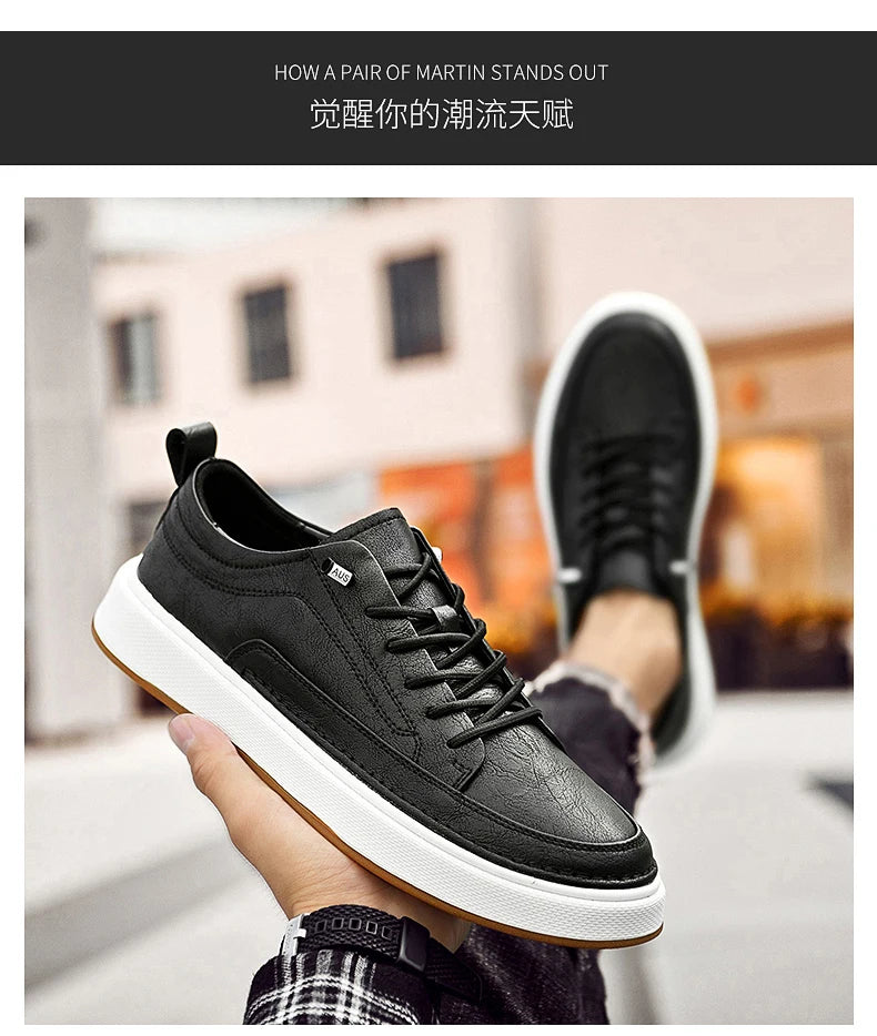 Zapatos de cuero genuino para hombre de marca, cómodas plantillas de suela blanda, zapatos Oxford informales para hombre, calzado deportivo para exteriores
