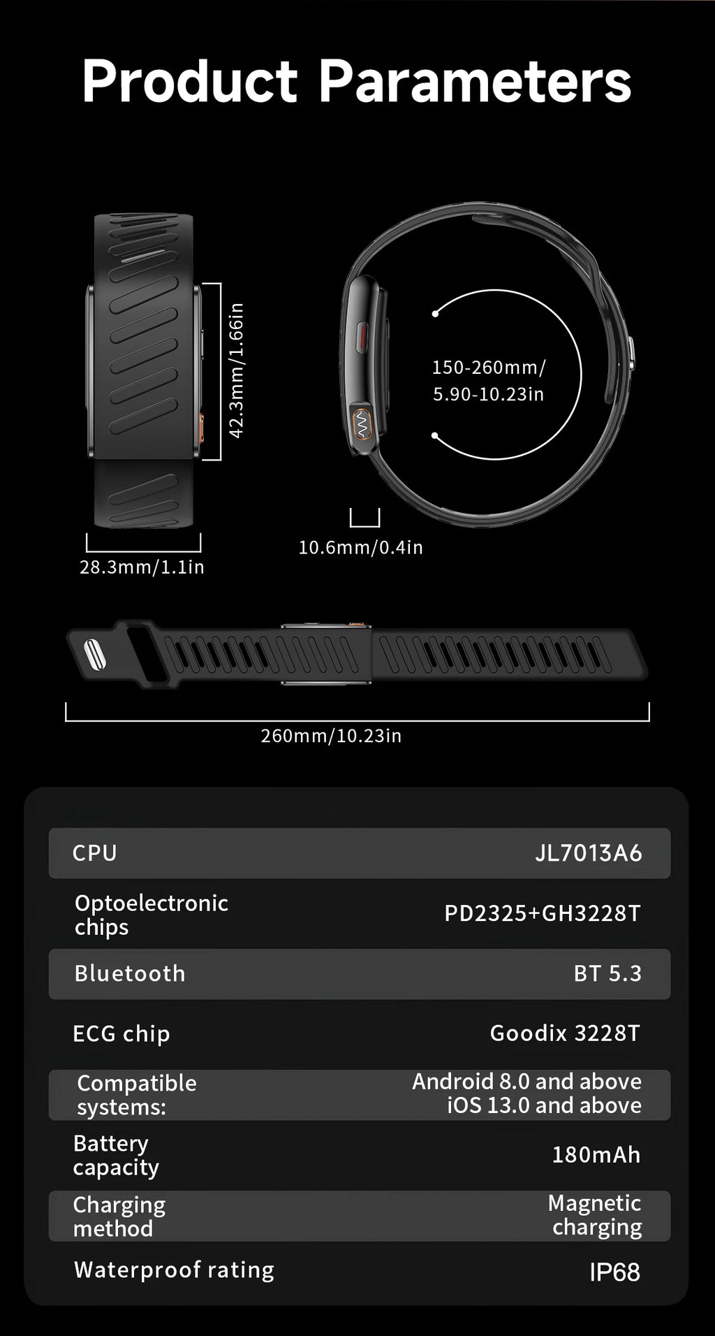 Pulsera Inteligente sin Pantalla 120 Modos