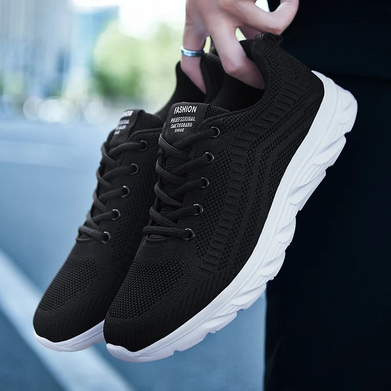 YRZL Zapatillas para correr para hombre, zapatillas deportivas ligeras a la moda, zapatillas transpirables para caminar, zapatillas deportivas cómodas para hombre