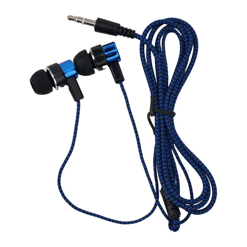 Experimente graves potentes con auriculares internos con cable, auriculares estéreo de 3,5 mm para dispositivos móviles, diseño con aislamiento de ruido