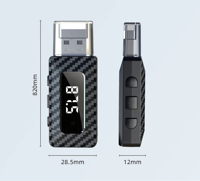 Receptor Bluetooth para Auto con Lector TF y Manos Libres