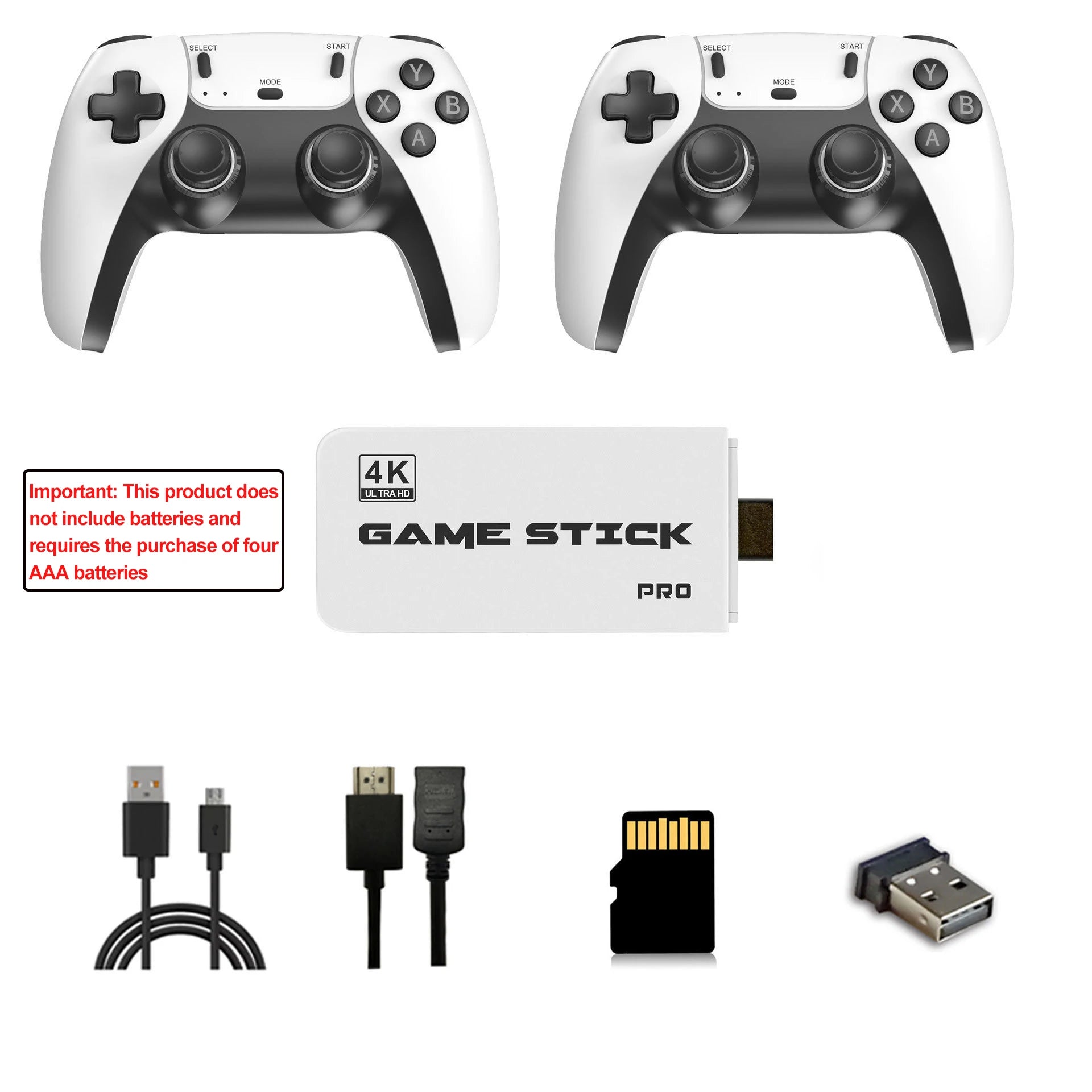 Consola de juegos retro 2026, con más de 2000 juegos clásicos incorporados y 64 GB de almacenamiento masivo, controlador inalámbrico plug and play, compatible con HDMI 4K