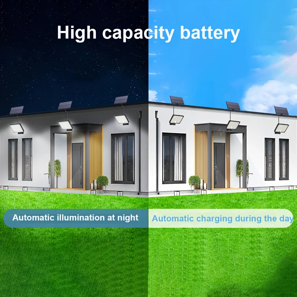 Luz Solar LED 400 con Sensor de Movimiento para Exterior