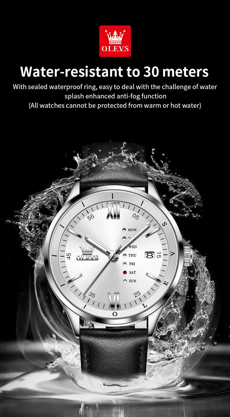 Reloj de Cuarzo OLEVS 2931 para Hombre con Movimiento Japonés