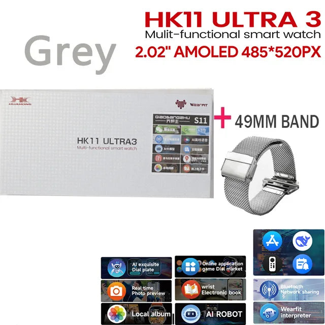 Reloj Inteligente HK11 Ultra3 GPS NFC Bluetooth
