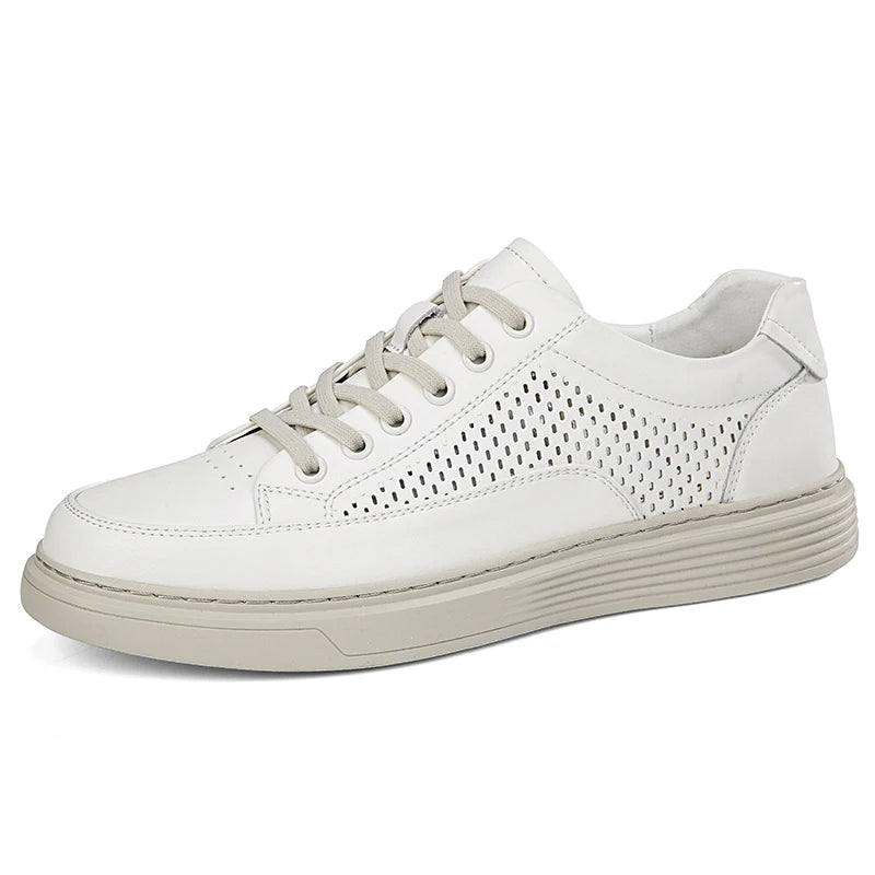 Zapatos Casuales de Cuero Genuino para Hombre - Suela Gruesa