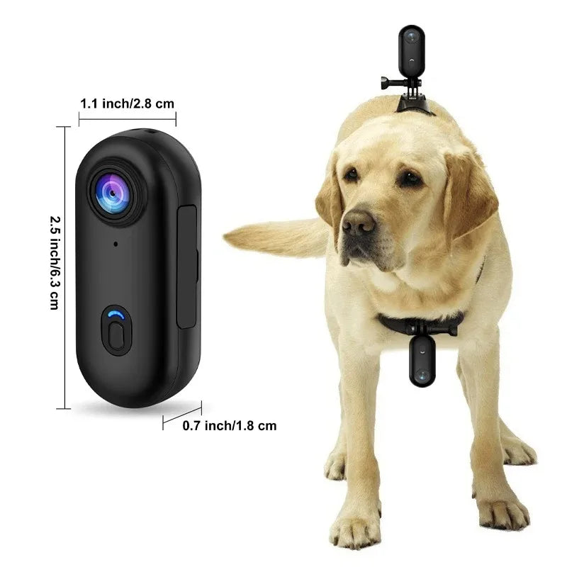 Cámara de acción mini 1080P/4K con WiFi y resistencia al agua hasta 30 metros