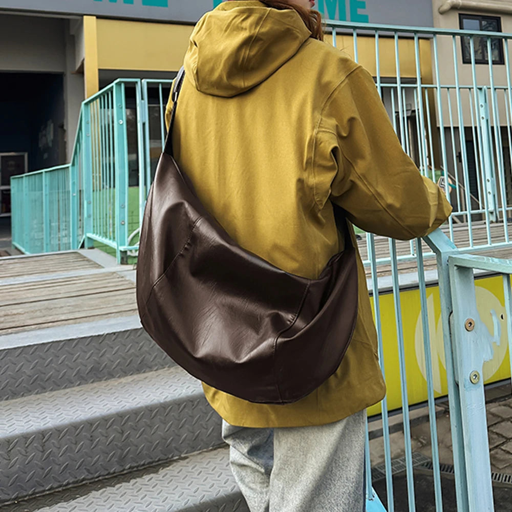 Bolso cruzado para hombre, informal, versátil, a la moda, de gran capacidad, mochila para deportes al aire libre ligera y sencilla