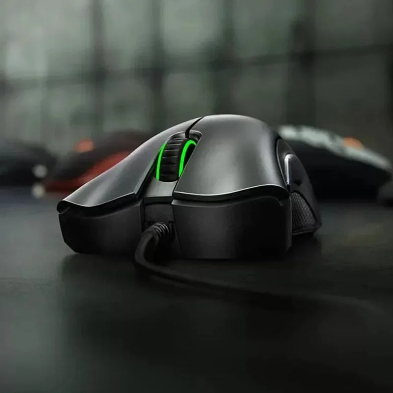 Razer DeathAdder Essential Ratón para juegos con cable / Ratones con cable 6400DPI 5 botones independientes para computadora portátil y PC Gamer