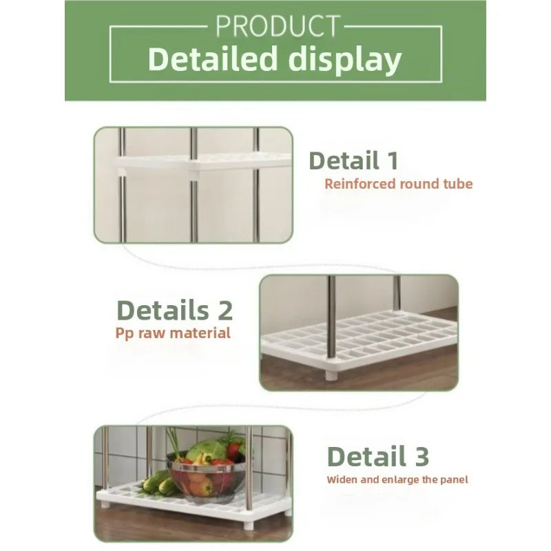 Estante organizador de cuatro niveles para cocina y baño