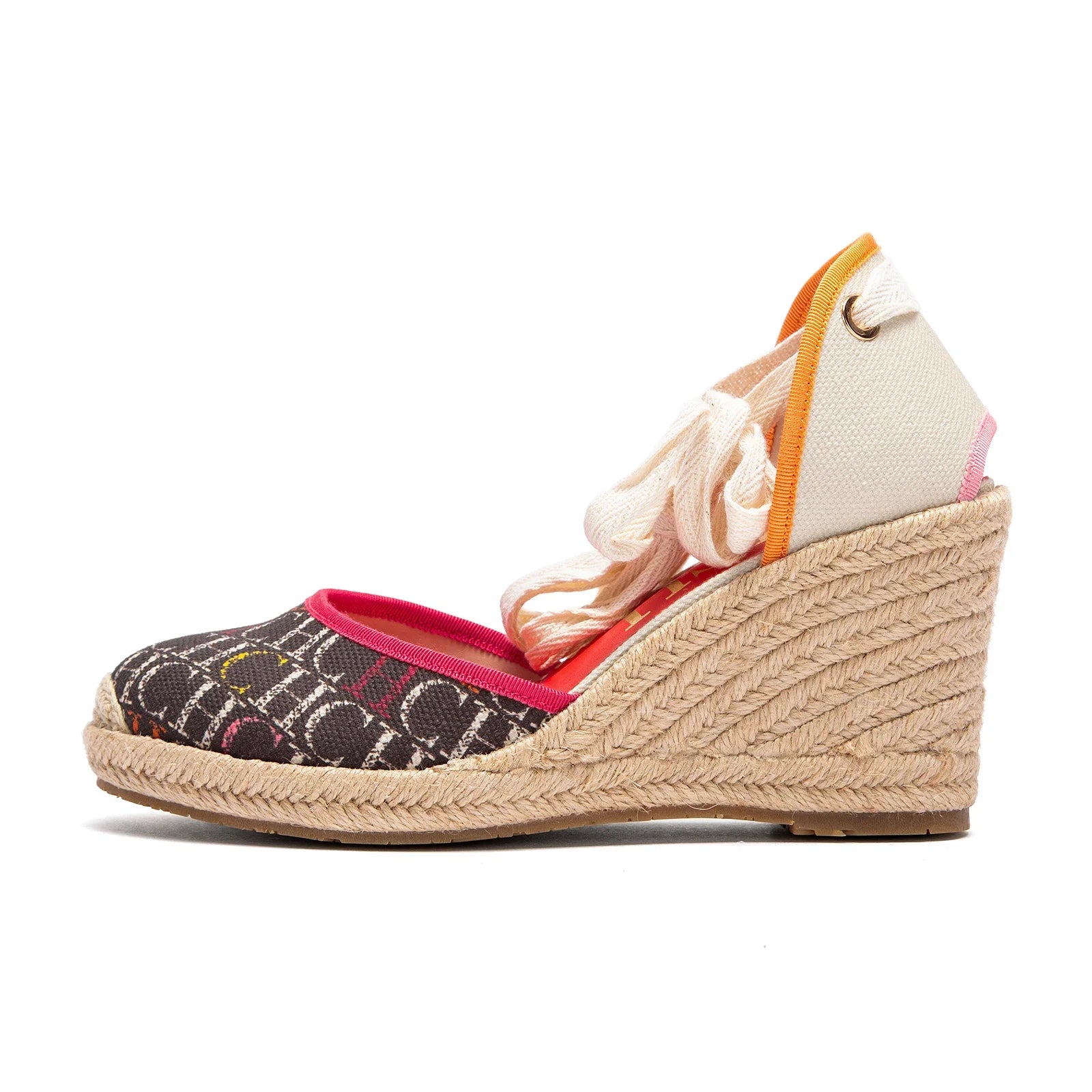 Sandalias Alpargata Mujer Cuña 8cm | Punta Cerrada Correa Tobillo