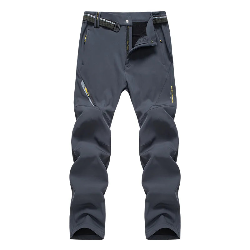 Pantalones gruesos y cálidos de lana para mujer, pantalones impermeables para senderismo, Trekking, Camping, esquí, pantalones de concha suave a prueba de viento al aire libre, Invierno