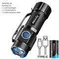 Linterna LED Recargable USB de Alto Brillo para Exteriores