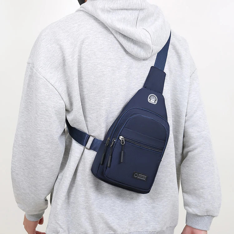 Bolso Mensajero Ligero con Correa Ajustable y Cremallera