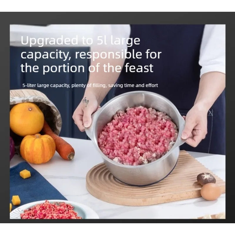 Picadora de carne eléctrica multifuncional de acero inoxidable para cocina
