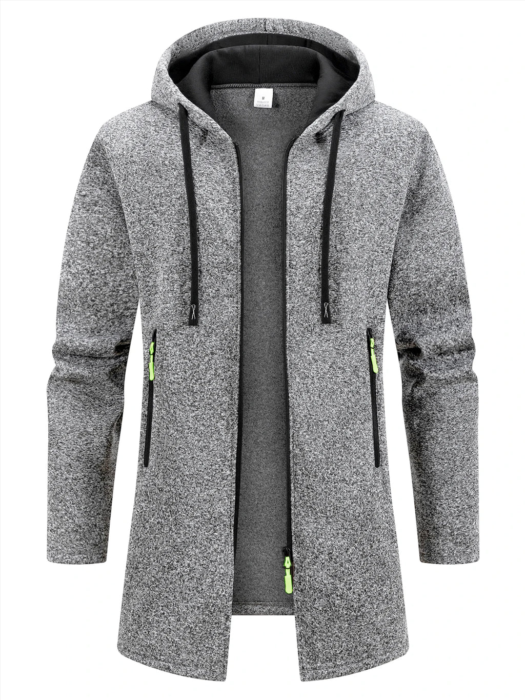 Chaqueta con Capucha y Cremallera para Hombre – Abrigo Polar