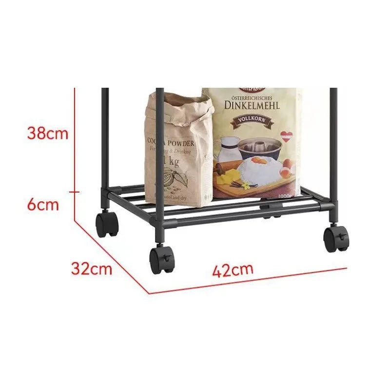 Estante de almacenamiento giratorio multiusos para cocina, balcón y dormitorio